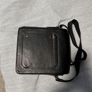 Leather messenger bag